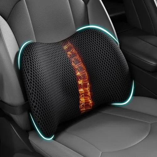 BYMECOST Memory Foam Car Lumbar Support Pillow