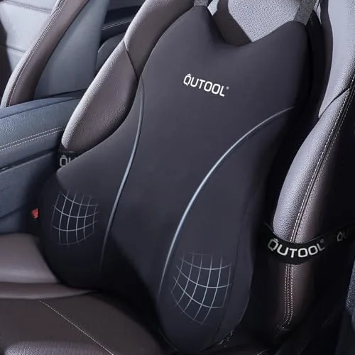 QUTOOL Lumbar Support Pillow Memory Foam Car Cushion