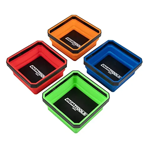OEMTOOLS 26052 4-Pc Collapsible Magnetic Tray Set