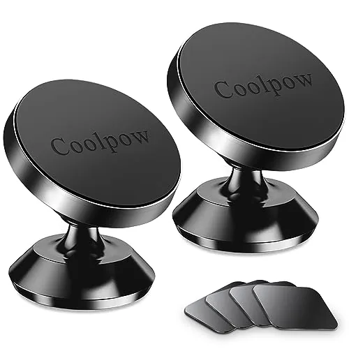 Coolpow 2-Pack Magnetic Dash Phone Mount with VHB Adhesive