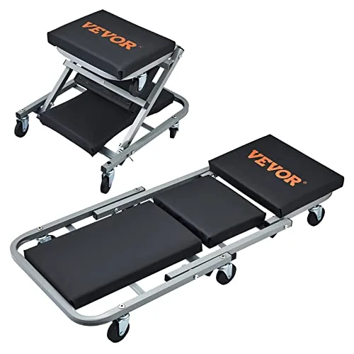 VEVOR 36" 2-in-1 Mechanic Creeper and Stool