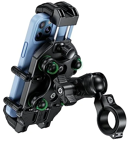 BRCOVAN Anti-Theft Motorcycle Phone Mount with Vibration Dampener