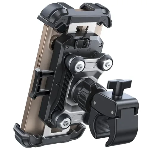 JOYROOM Motorcycle Phone Mount Dual Vibration Dampener