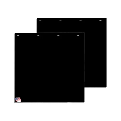 Buyers Products RC24PPB 24x24 Black Polymer Mud Flaps 2pk