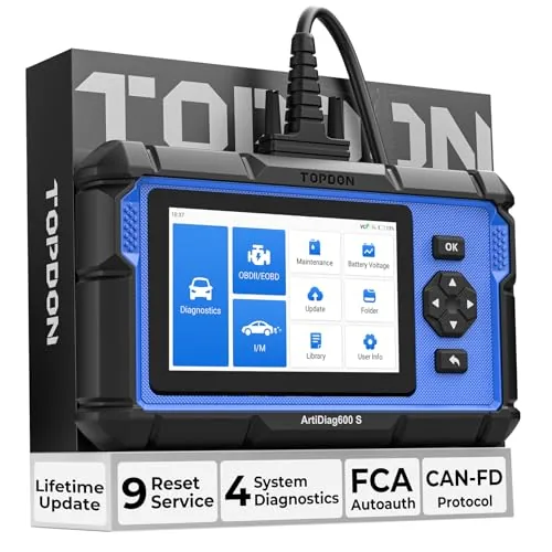 TOPDON AD600S 4-System OBD2 Scanner with 9 Services