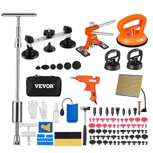 VEVOR 117-Piece Paintless Dent Repair Kit with Slide Hammer
