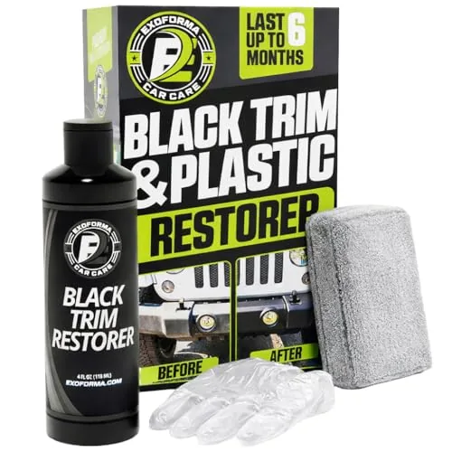 ExoForma Black Trim Restorer Dye-Infused 4oz Kit