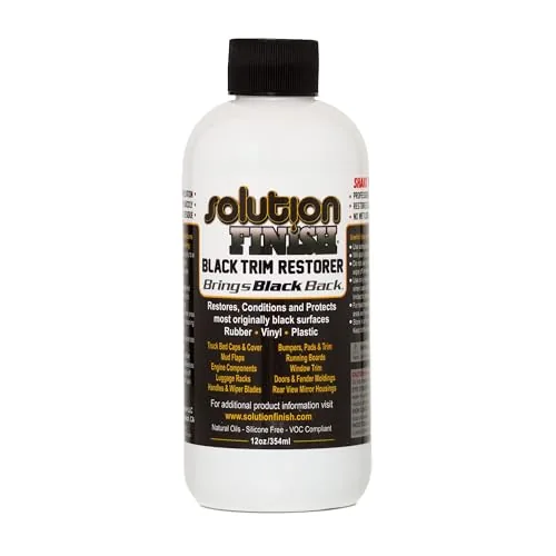 Solution Finish Black Trim Restorer Silicone-Free 12oz