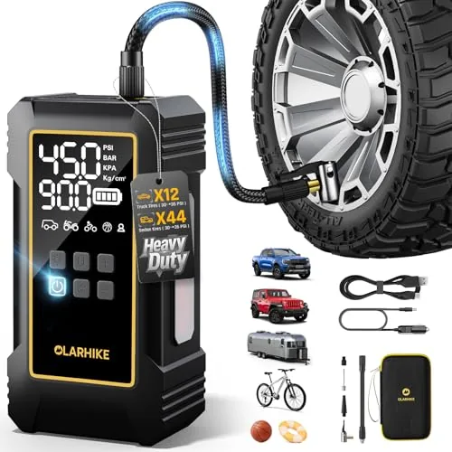 OlarHike 12000mAh Cordless Tire Inflator with Fast Charge