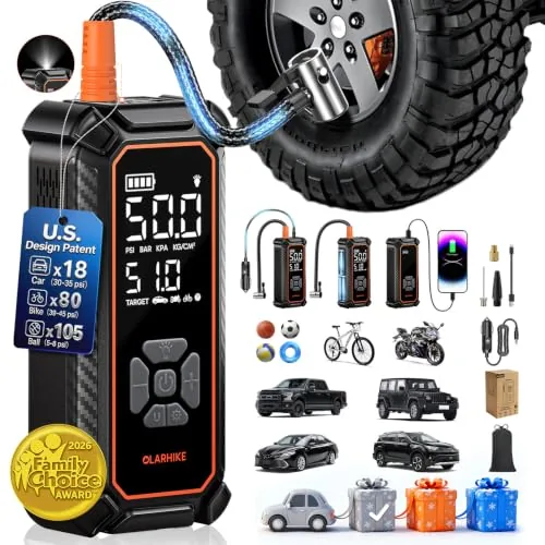 OlarHike Dual-Power Portable Tire Inflator 6000mAh