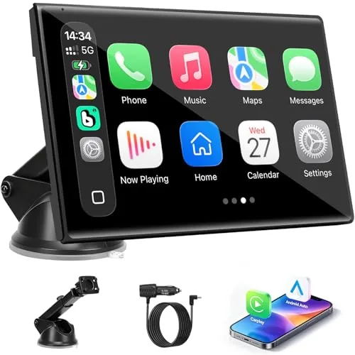 YREVTM 7-inch Wireless CarPlay & Android Auto Screen