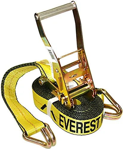 Everest 2-in x 27-ft Ratchet Tie Down with Double J Hook