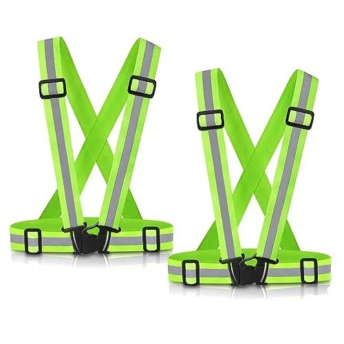 SAWNZC Reflective Safety Vest 2-Pack 360 Visibility