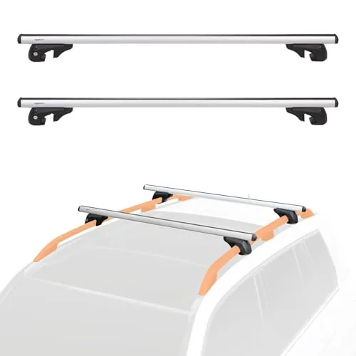 Amazon Basics 52-inch Cross Rail Roof Rack Pack of 2