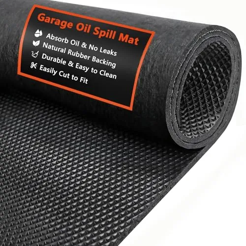 AiBOB 36x60in Oil Spill Garage Mat Waterproof Backing