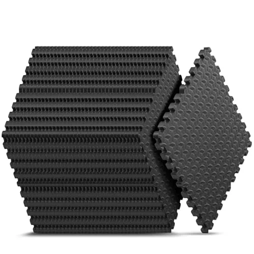 Nazhura 48 sqft EVA Foam Gym Mat 12-Tile Set