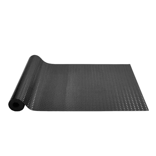 VEVOR 4x15ft 3mm SBR Diamond-Plate Rubber Floor Roll