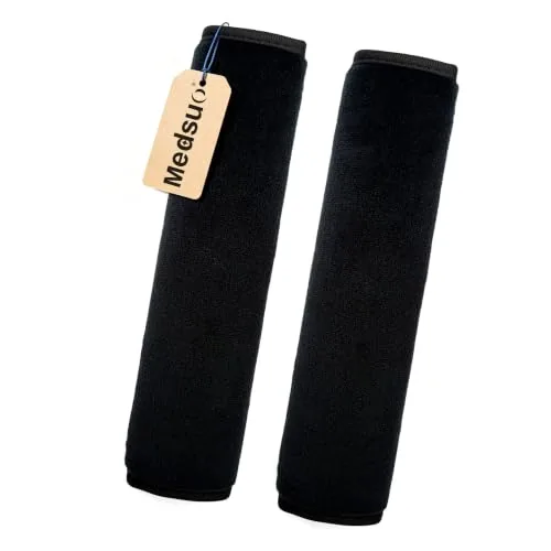 Medsuo Seat Belt Pads Soft Polyester Covers 2-Pack