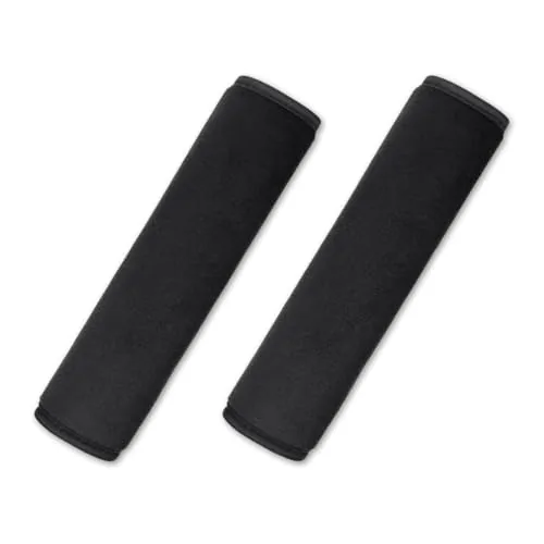 Yuntop Plush Seat Belt Shoulder Pads 2-Pack Black