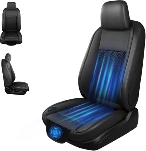 BHFJTURIO 12V Fan Cooling Car Seat Cushion