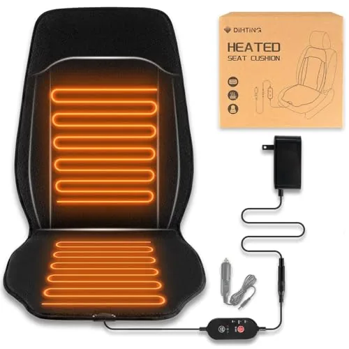 DiHTing Heated Seat Cover 19.7x48in 3-Level Warmer