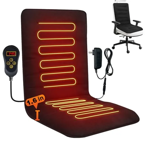 HotCalyto Heated Seat Cushion 12V 7-Level Office Chair Pad