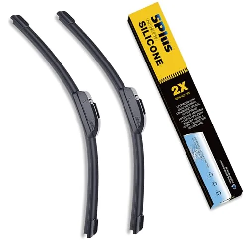 5 PLUS Silicone Wiper Blades 26"+16" J-Hook Fit