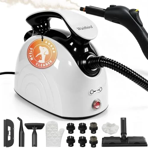Waitbird 4.5 Bar 300°F Steam Cleaner 21-Piece Kit