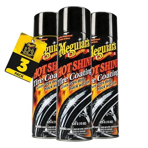 Meguiar's Hot Shine High Gloss Tire Coating 3-Pack