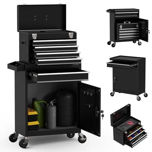 Granper 5-Drawer Rolling Tool Chest with Lock