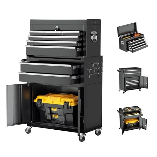 Omelaza 8-Drawer Rolling Tool Chest with Lock
