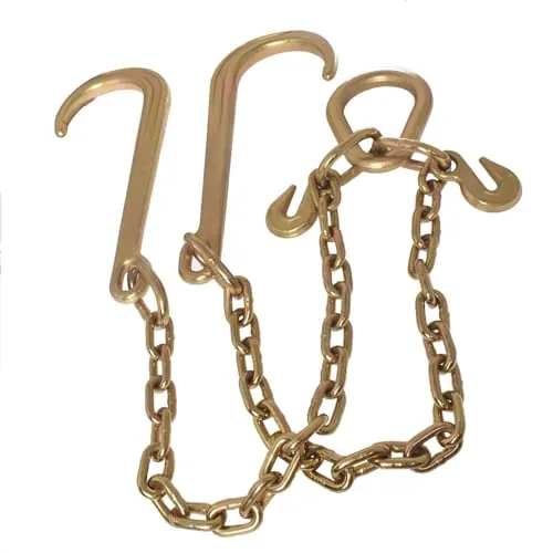 Labwork 5/16x2 G70 Tow Chain with J-Hooks