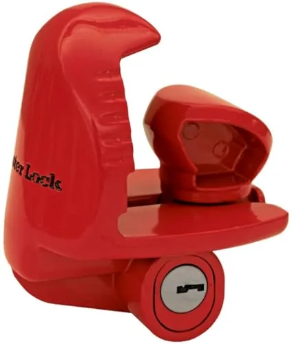 Master Lock Universal Trailer Coupler Lock, Red