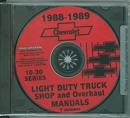 1988-89 Chevy C/K/G/P Truck Complete Service Manual CD
