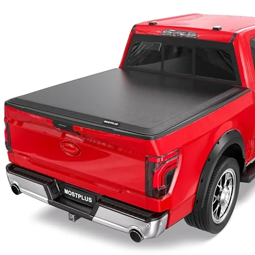 MOSTPLUS Roll-Up Vinyl Tonneau Cover for Ford F-150 6.5ft