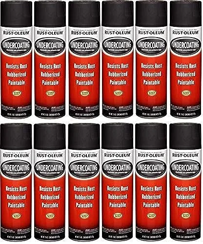 Rust-Oleum Black Undercoating Spray 15 oz 12-Pack