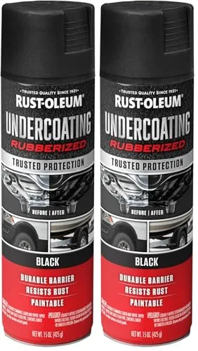 Rust-Oleum Rubberized Undercoating Spray 15oz 2-Pack