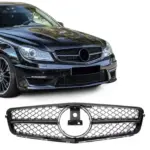 BDBO W204 AMG-Style Gloss Black Front Grille 2008-2014