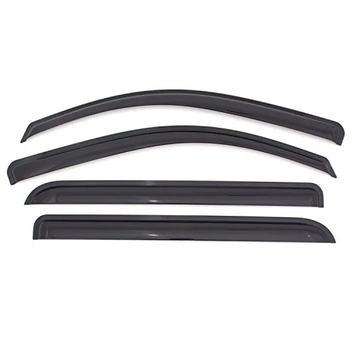 AVS 94975 Outside Mount Rain Guards Smoke 4pc
