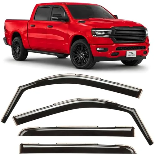 Voron Glass In-Channel Rain Guards Dodge RAM 1500 2019-2026