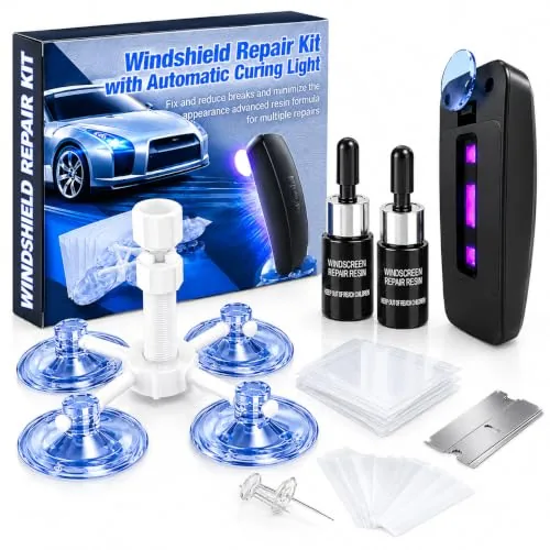 GSTOL Windshield Chip Repair Kit with UV Curing Light