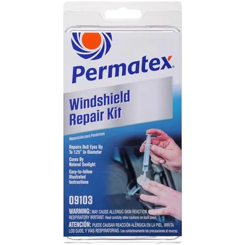 Permatex 09103 Windshield Repair Kit Spring-Lock Syringe