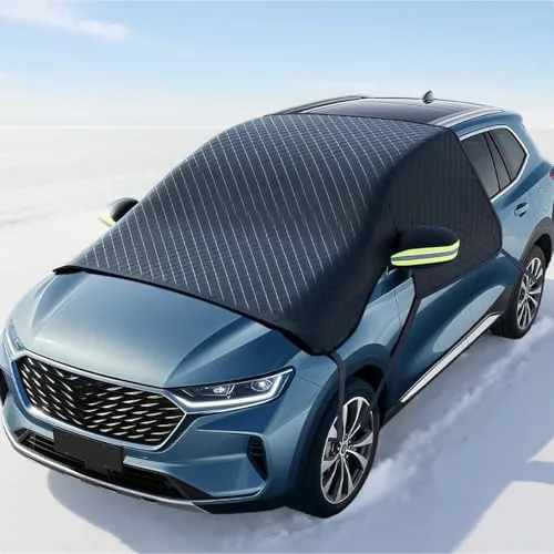 HQcontL Windshield Cover with Mirror Protectors and Magnets